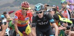 Chris Froome rijdt de Vuelta