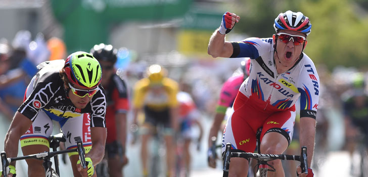 Kristoff blijft Sagan voor in zevende etappe Zwitserland