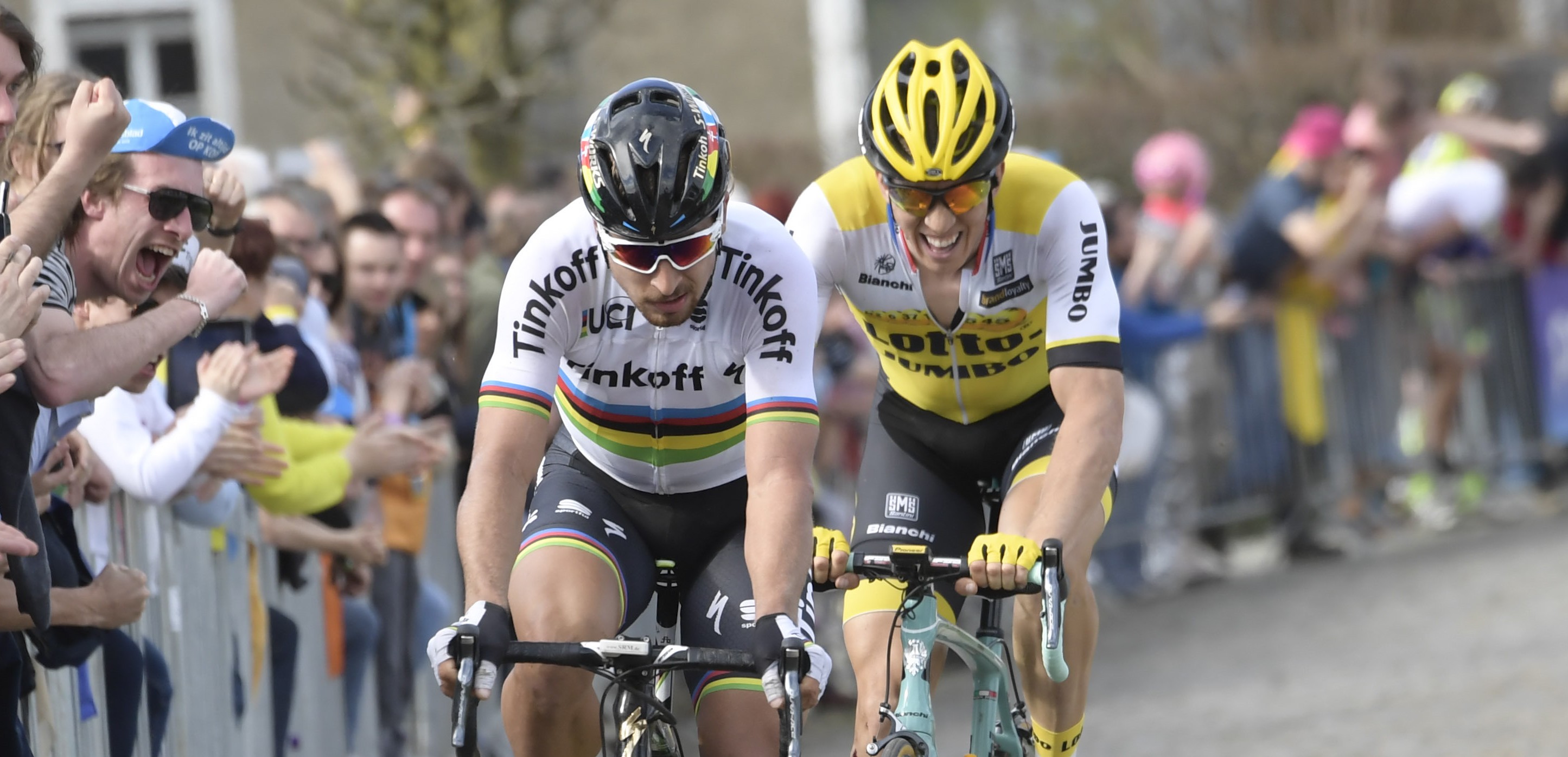 03-04-2016 Tour Des Flandres; 2016, Tinkoff; 2016, Lotto Nl - Jumbo; Sagan, Peter; Vanmarcke, Sep; Old Kwaremont;