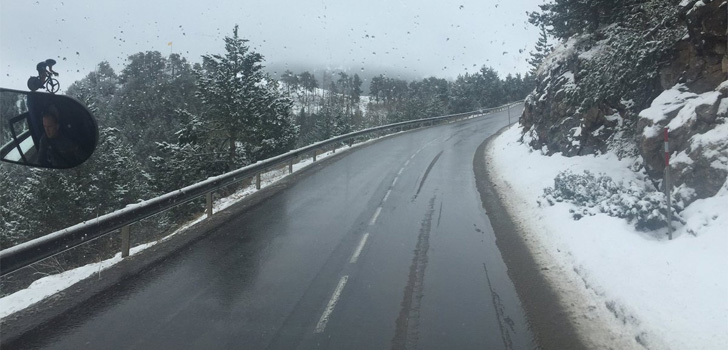 Vierde etappe Ronde van Catalonië ingekort vanwege sneeuw