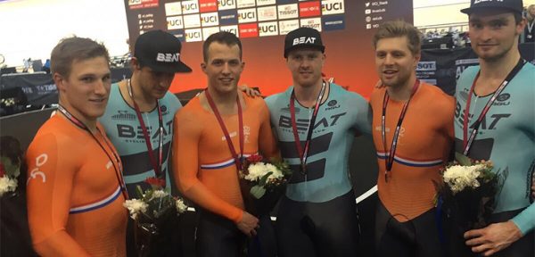 Zilver en brons voor Nederland op teamsprint tijdens wereldbeker in Manchester