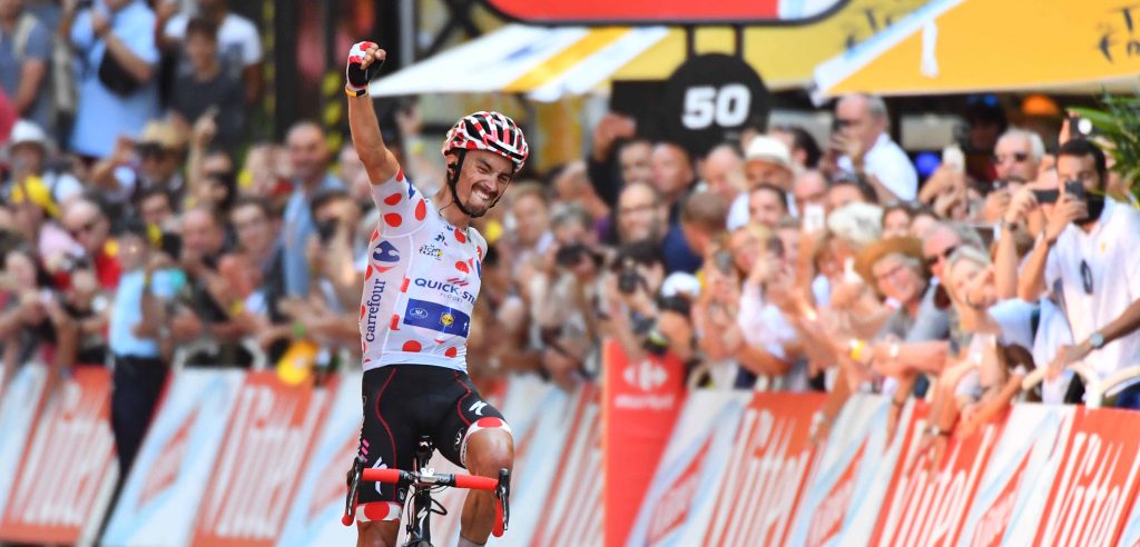 Tour 2018: Alaphilippe wint tweede bergrit na val Adam Yates in slotfase