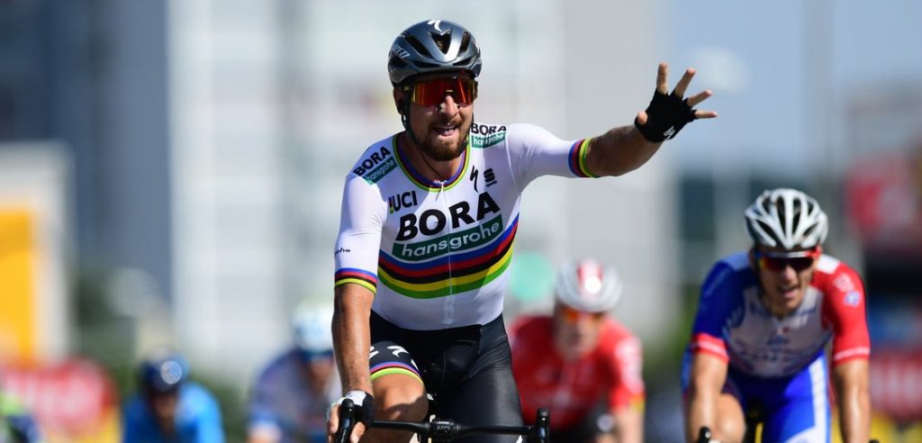 Tour 2018: Dubbelslag Peter Sagan na winst in door valpartij ontsierde sprint