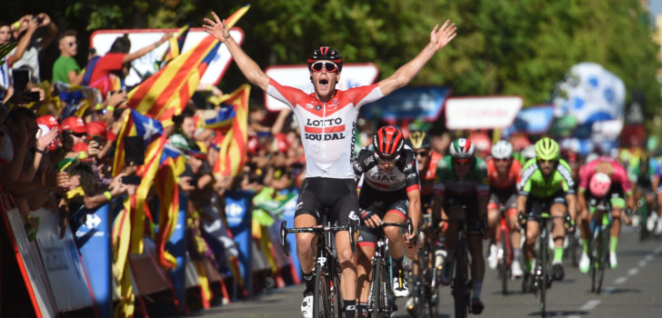 Vuelta 2018: Wallays sprint naar zegeruikers in Lleida, Van Poppel zesde
