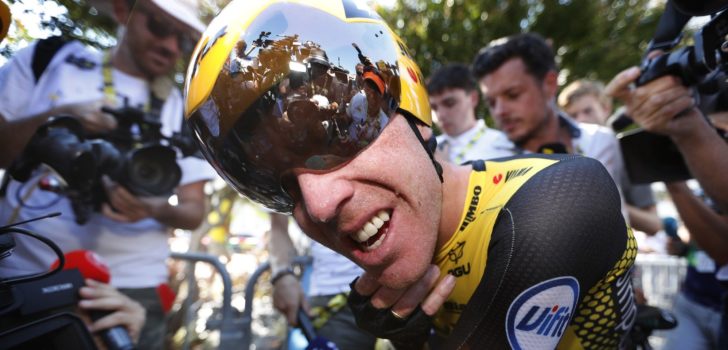 Steven Kruijswijk klimt naar derde plek: “Al met al een goede tijdrit”