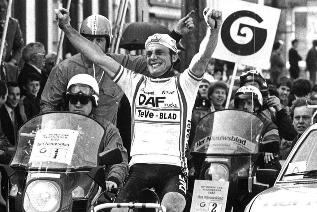 Rene Martens wint de Ronde van Vlaanderen 1982