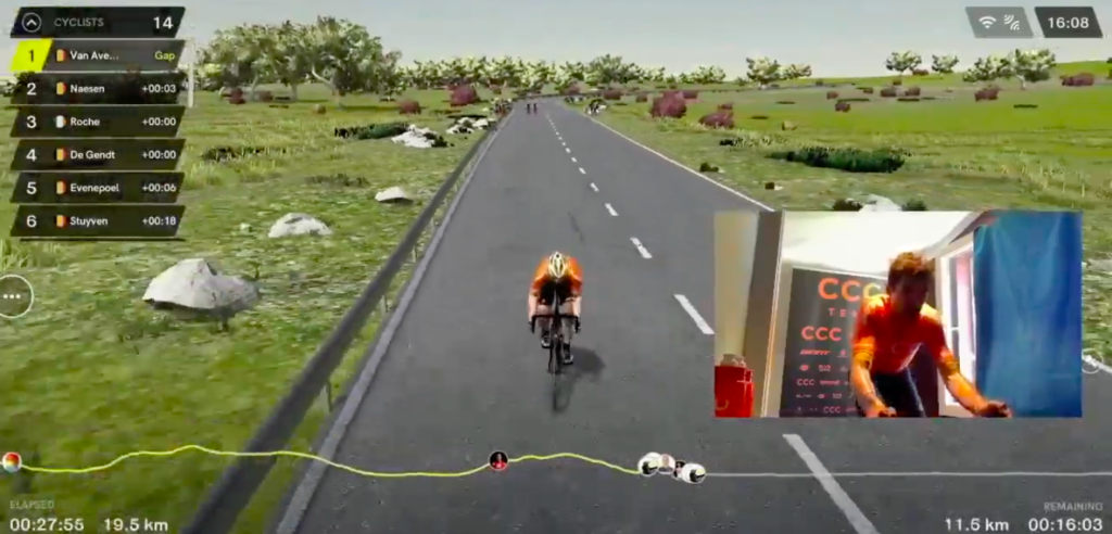 Greg Van Avermaet zegeviert in virtuele Ronde van Vlaanderen