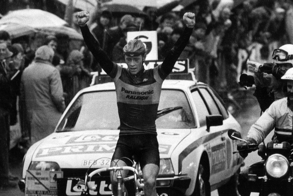 Eric Vanderaerden wint de Ronde van Vlaanderen 1985