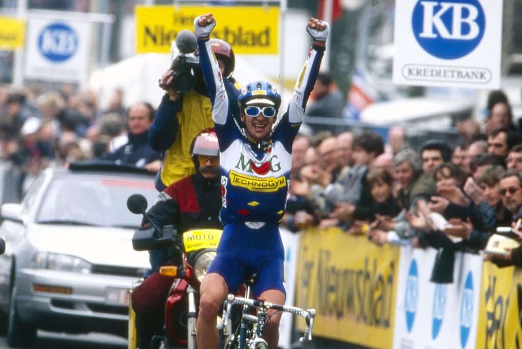 Michele Bartoli wint de Ronde van Vlaanderen 1996