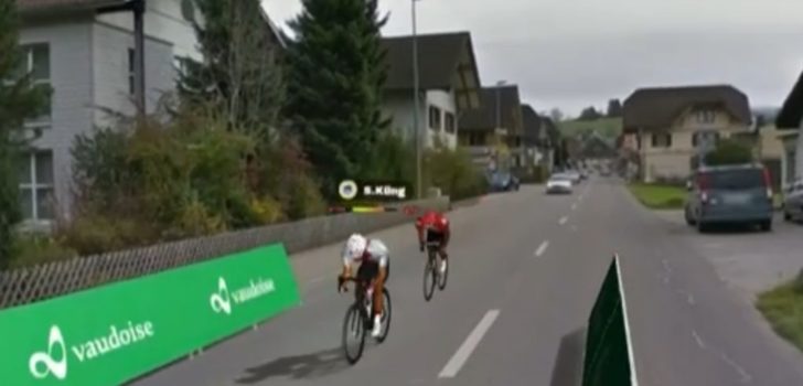 Van Avermaet vierde in door Küng gewonnen etappe virtuele Ronde van Zwitserland