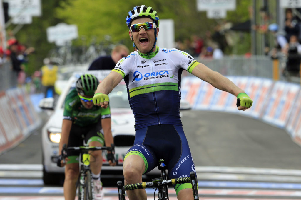 Pieter Weening wint een etappe in de Giro 2014