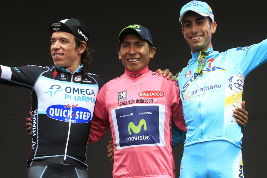 Podium Giro d'Italia 2014