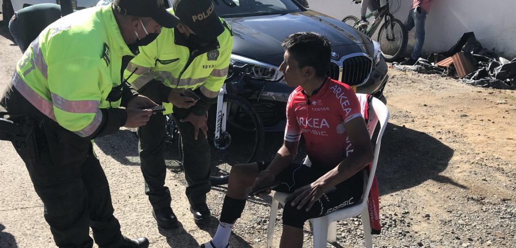 Nairo Quintana naar ziekenhuis na aanrijding tijdens training