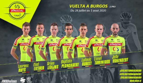 Bingoal-Wallonie Bruxelles levert de helft van alle Belgen in Vuelta a Burgos