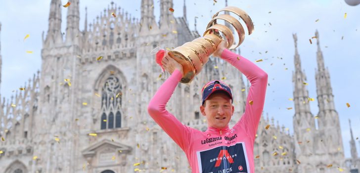 Giro 2020: Tao Geoghegan Hart kroont zich tot eindwinnaar, Kelderman derde