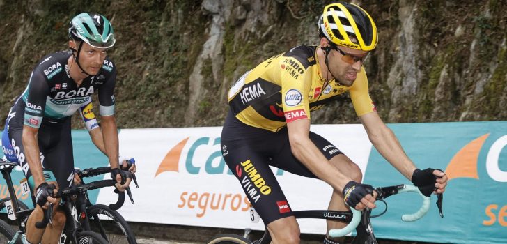 Tom Dumoulin baalt na openingsrit in Vuelta: “Ik hoop er doorheen te komen”
