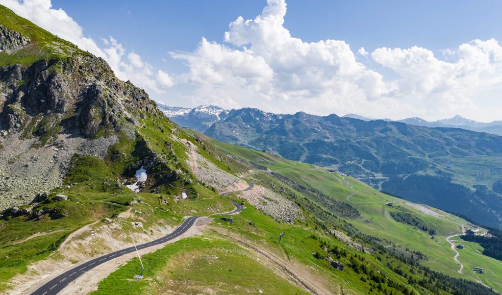 Col de la Loze: autovrije Franse Alpencol in Les Trois Vallées