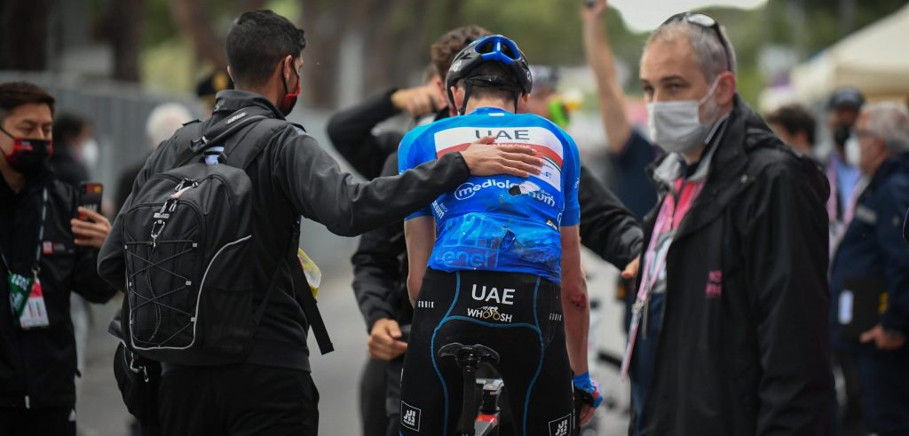 Giro 2021: Geen breuken voor Dombrowski, mogelijk wel hersenschudding