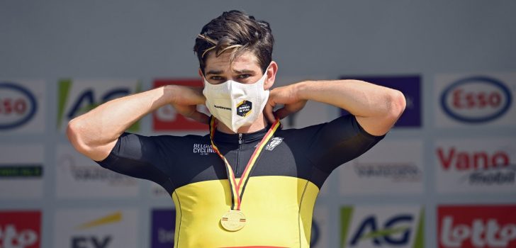 Wout van Aert verovert eerste Belgische titel op de weg