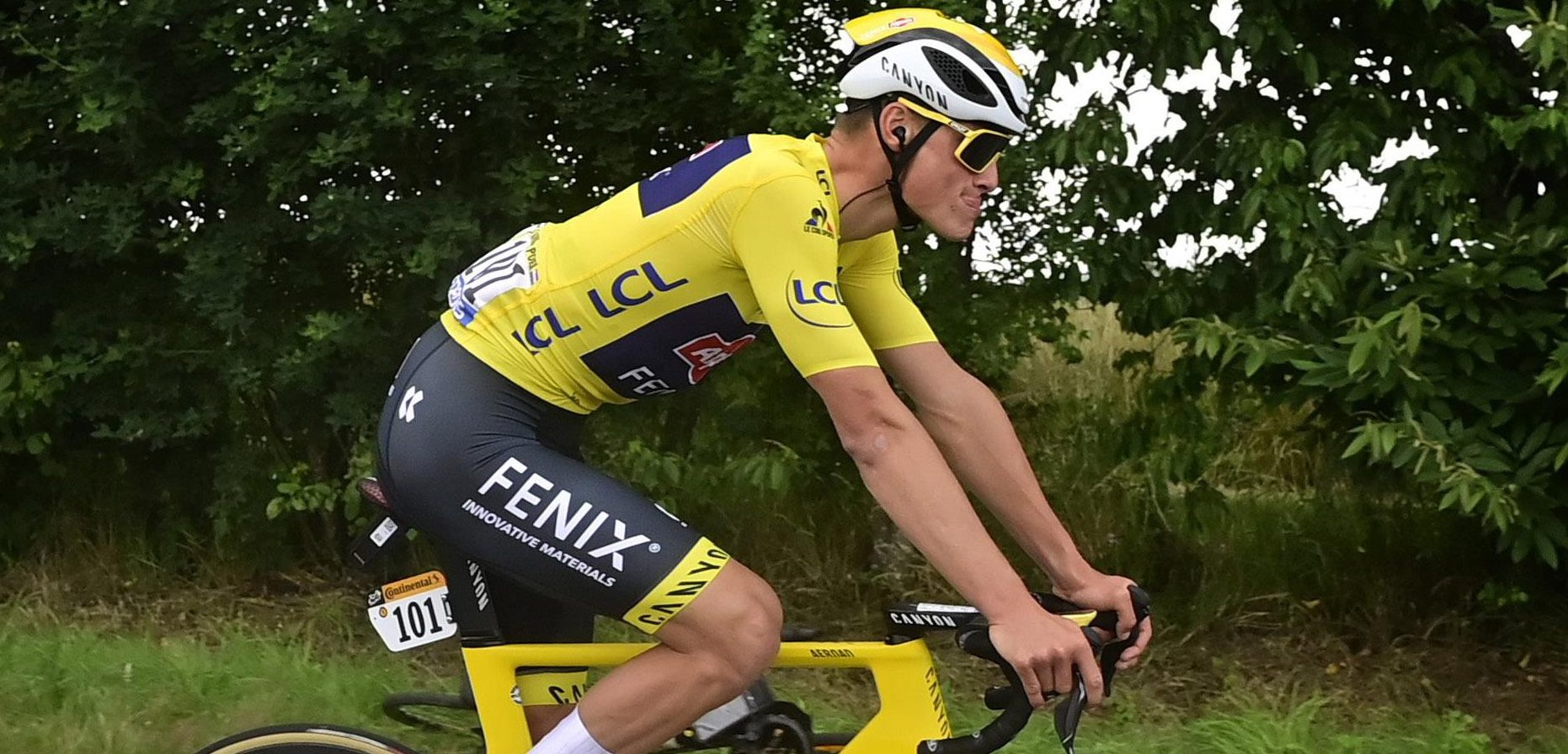 2021: Mathieu van der Poel rijdt tijdrit met wielen van INEOS | WielerFlits