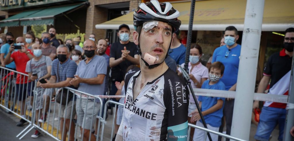 Vuelta 2021: Meerdere hechtingen voor Mikel Nieve na val