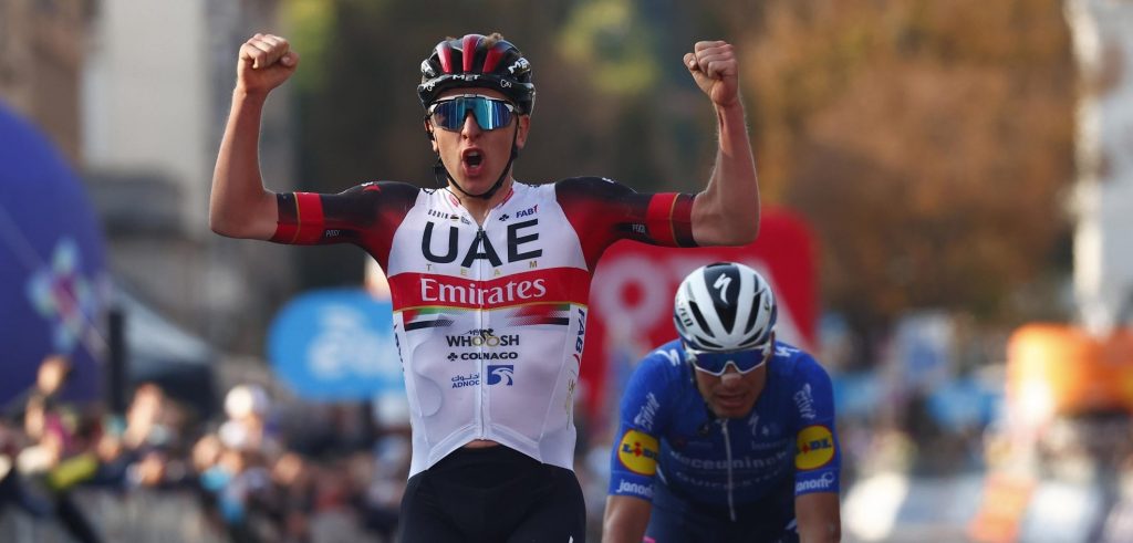Tadej Pogacar klopt Fausto Masnada en wint Ronde van Lombardije