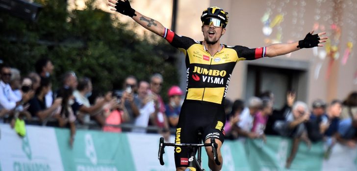 Primož Roglič wint spectaculaire editie van Giro dell'Emilia, Evenepoel vijfde