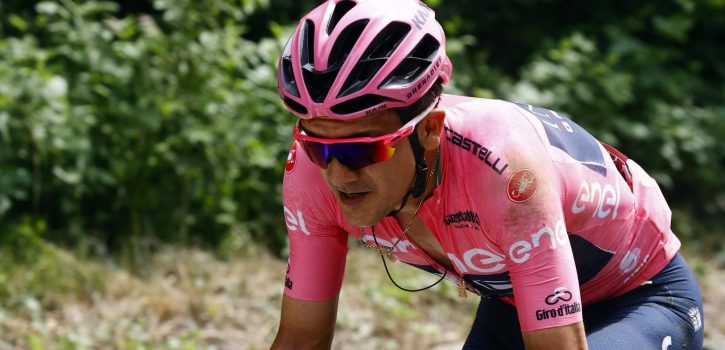 Giro 2022: Rozetruidrager Carapaz betrokken bij vroege valpartij