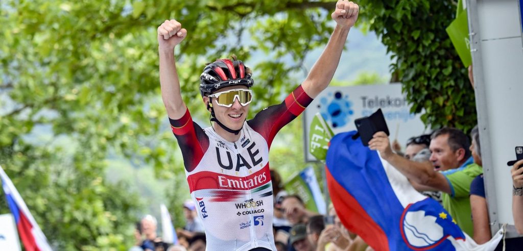 Tadej Pogacar slaat dubbelslag in derde etappe Ronde van Slovenië