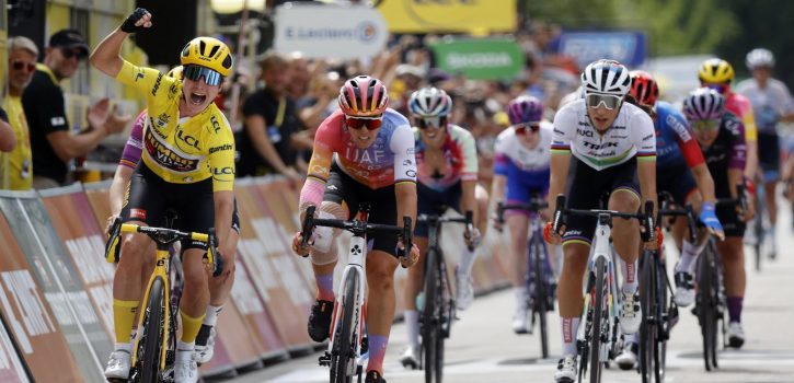 Tour de France Femmes: Vos wint in Rosheim, Kopecky derde