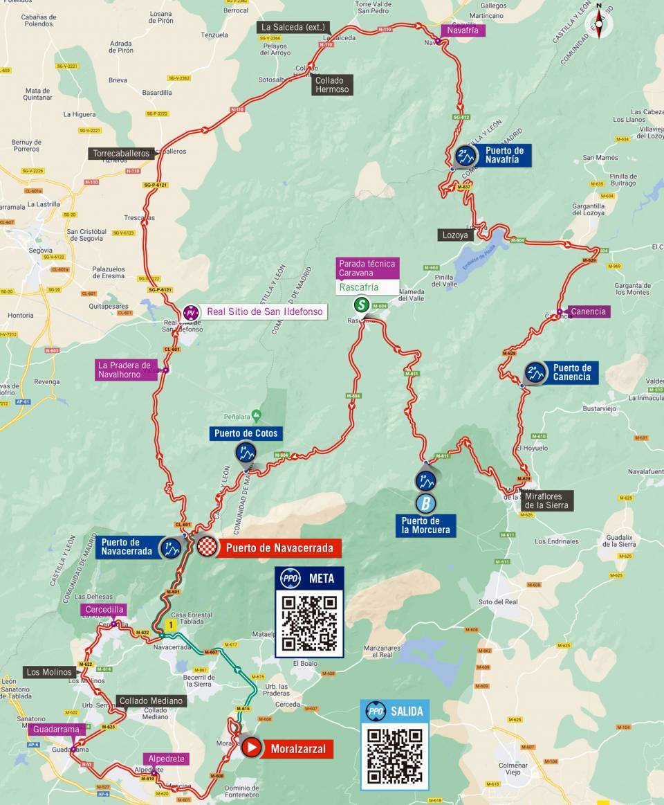 Route Stage 20 Vuelta a Espana 2022