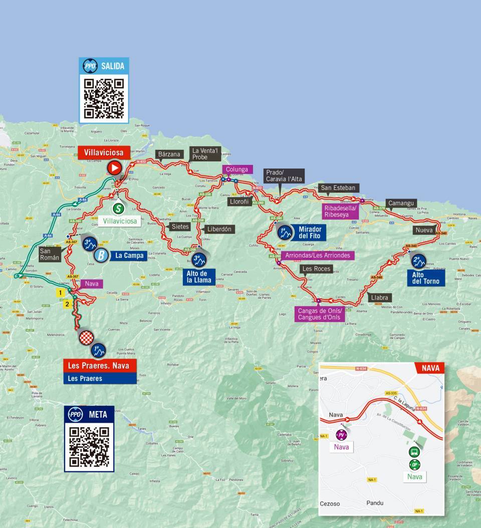 Route Stage 9 Vuelta a Espana 2022