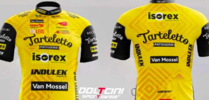 Ook in 2023 is het tenue van Tarteletto-Isorex geel met zwart