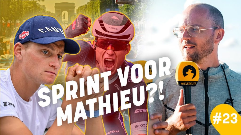 ‘Niet Jasper Philipsen, maar Mathieu van der Poel gaat mogelijk sprinten op Champs-Élysees’