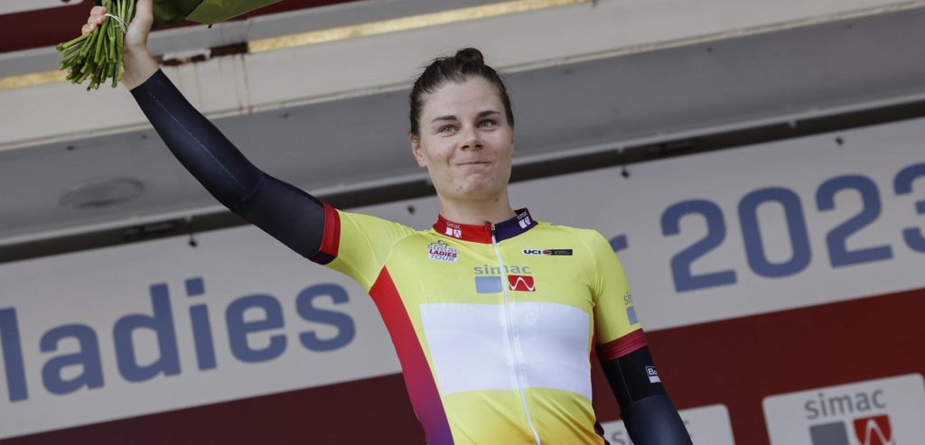 Lotte Kopecky wint in eigen land: “Blij met de overwinning, minder blij met het geel”