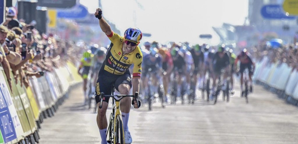 Jumbo-Visma speelt met concurrentie in Tour of Britain: Wout van Aert wint na late aanval