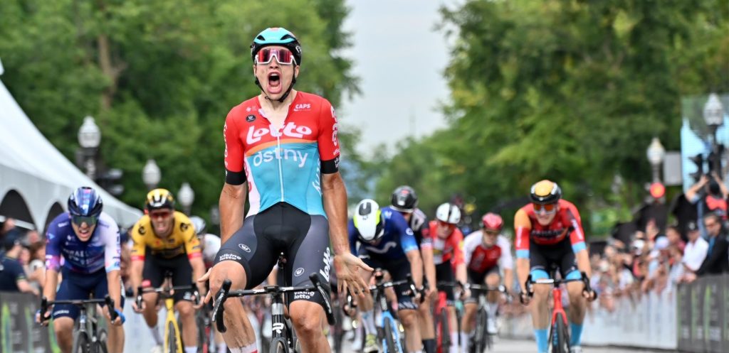 Eerste WorldTour-zege voor Arnaud De Lie: Belg wint na imponerende sprint GP de Québec