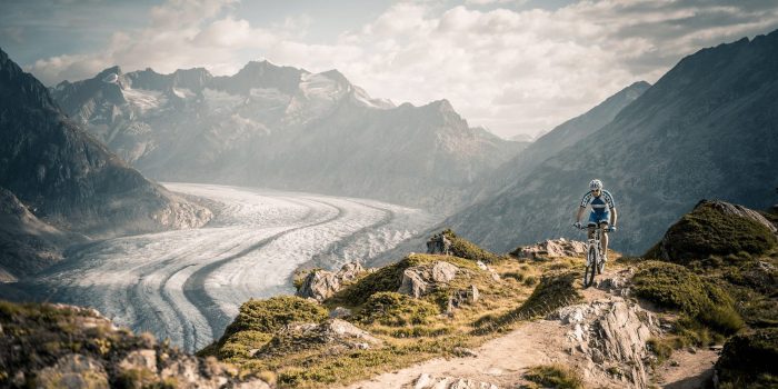 Fietsen in Wallis: eindeloze mountainbikeroutes langs indrukwekkende bergtoppen