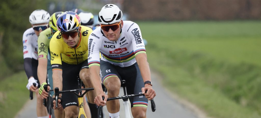 Mathieu van der Poel en Wout van Aert demotiveren concurrentie richting Ronde van Vlaanderen
