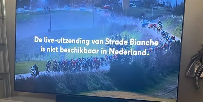 Sporza heeft slecht nieuws voor Nederlanders die Strade Bianche willen kijken