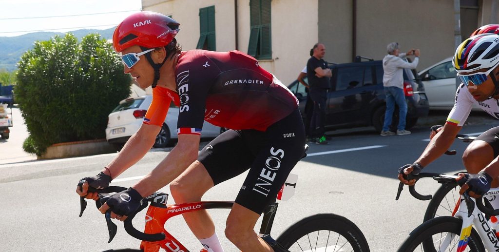 Giro 2024: Geraint Thomas komt ten val op weg naar Napels