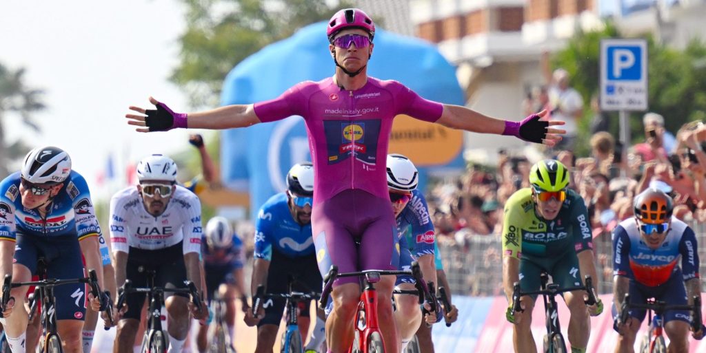 Giro 2024: Jonathan Milan verslaat Tim Merlier in elfde etappe, valpartij Fabio Jakobsen