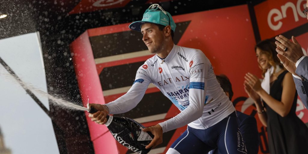 Antonio Tiberi verzekert zich van witte trui: Had een van mijn beste dagen in deze Giro