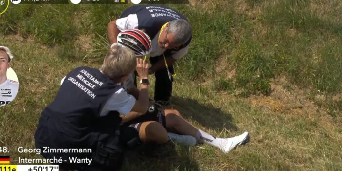 Tour 2025: Nervositeit leidt tot crashes Naberman, Waerenskjold, Bittner en Zimmermann